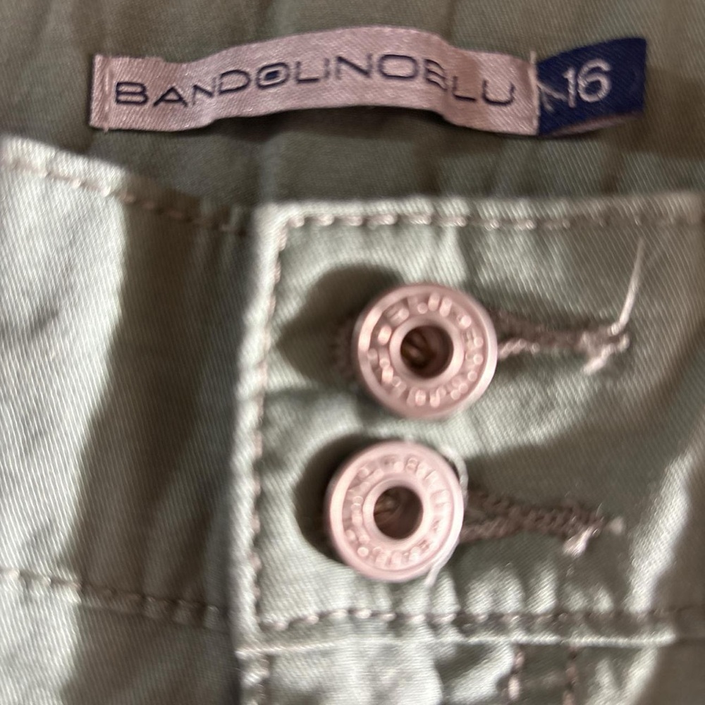 Women’s Olive Green Casual Cotton Pants - Picture 3 of 3